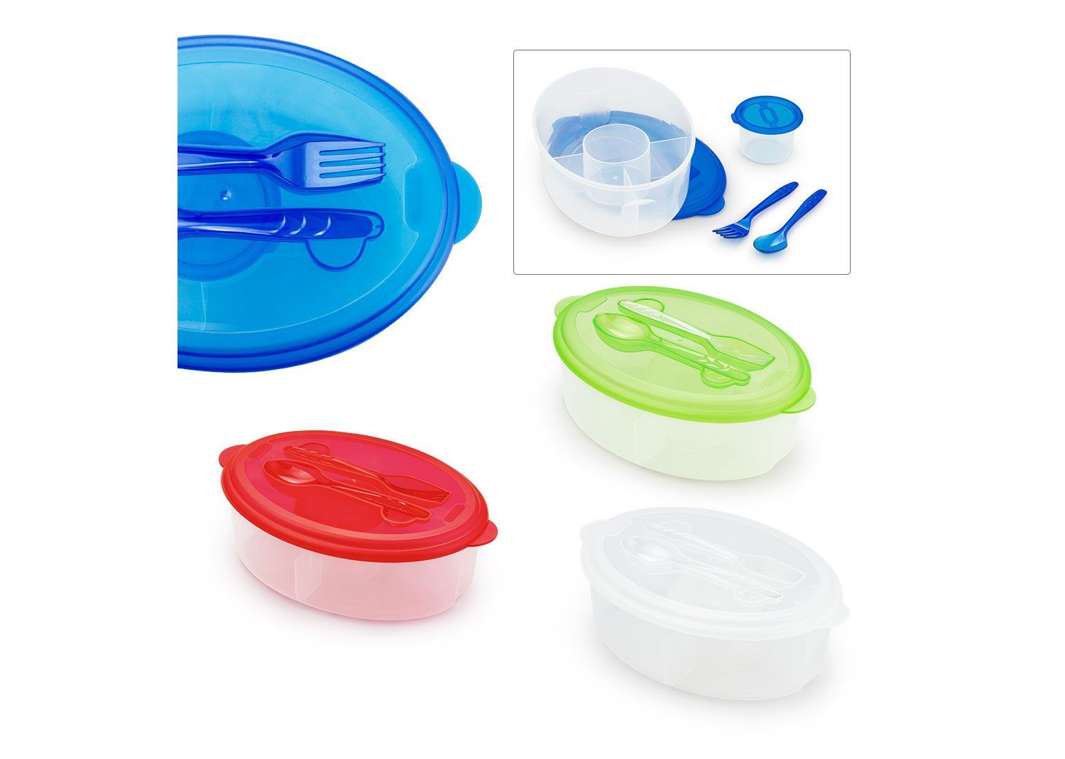 Portacomidas de 3 compartimientos